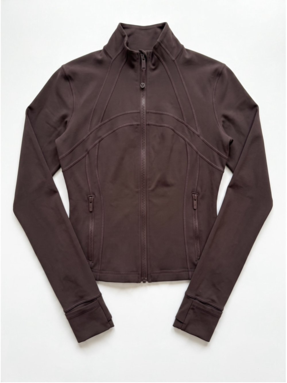 LULULEMON Jacket Define Espresso Cropped Nulu Yoga Gym Training, Sz 6